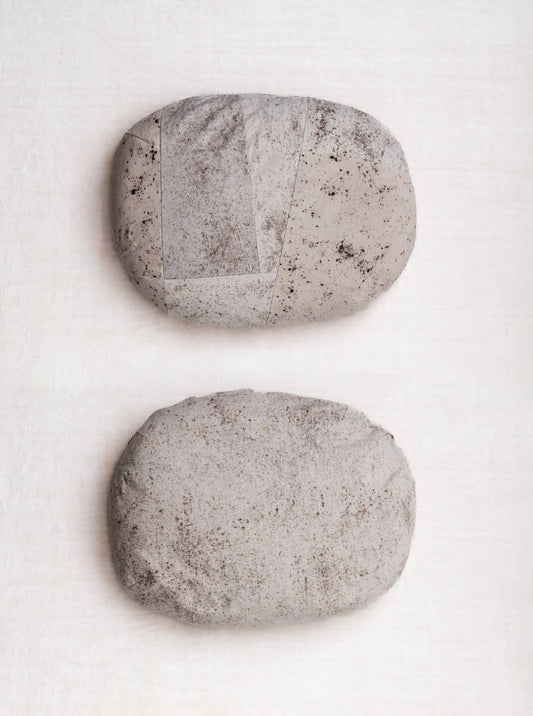 #13, large oblong stone pillow, 2025