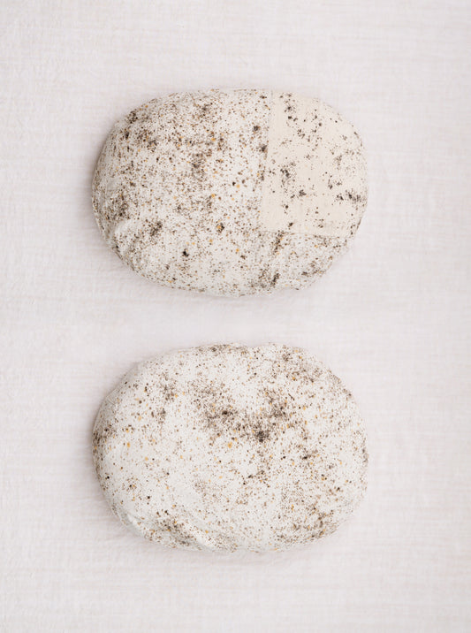 #7, large oblong stone pillow, 2025