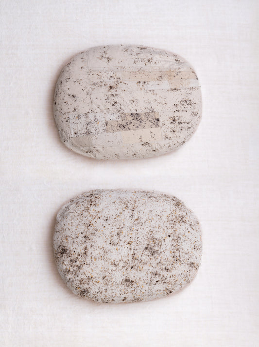 #9, large oblong stone pillow, 2025
