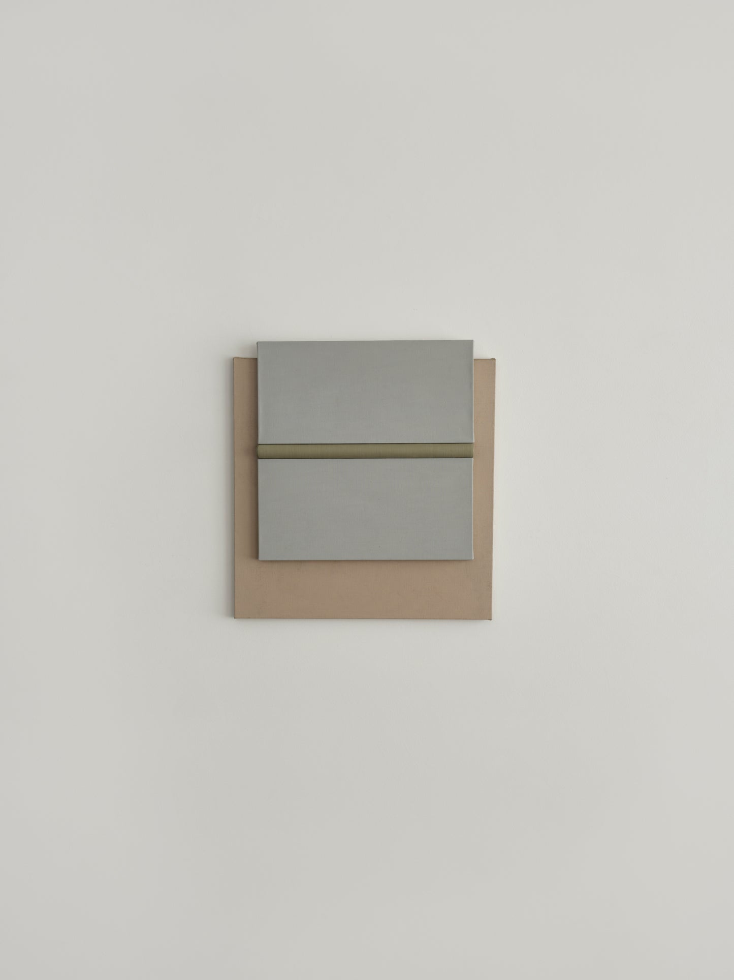 A Curve in Terre Verte, Paynes Grey, Raw Sienna, Unbleached Titanium and Italian Green Umber (2023)