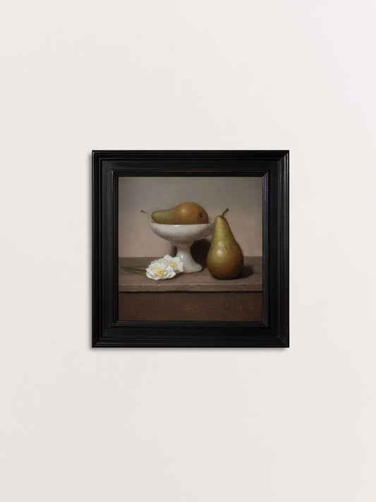 Alabaster, Pears and Hellebores