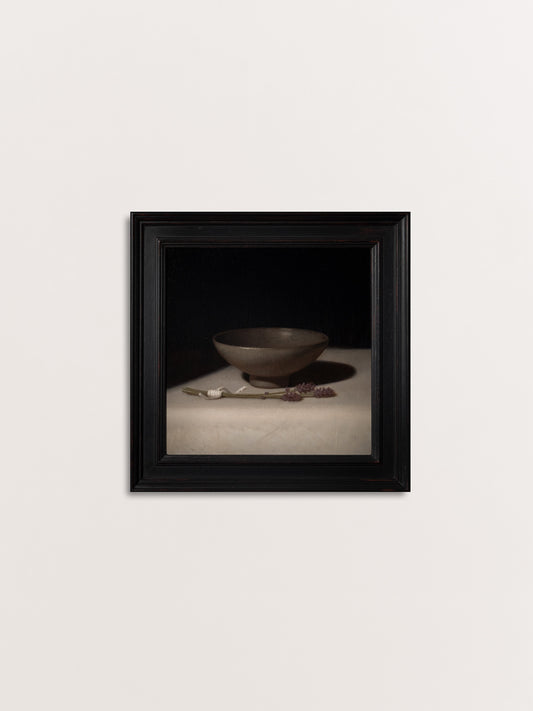 Lavender and Stoneware Bowl